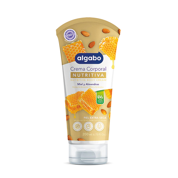 ALGABO CREMA NUTRITIVA MIEL Y ALMENDRAS X 200 ML.